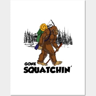 Bigfoot - Gone Squatchin' Posters and Art